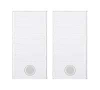 IWOWHERO 2Pcs Eyelash Extension Glass Pallet Medium Lash Holder Tray for Volume Fan Making and Adhesive Glue Large Work Space for Salon and Home Use