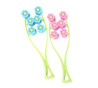 IWOWHERO 2pcs Face Massage Roller Tool with Ergonomic Handle for Chin Line Stretching and Aging Smooth Facial Massager for Skin Elasticity and Blood Flow Improvement Women