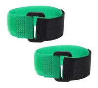 IWOWHERO 2pcs Green Nylon Rooster Crowing Collar for Chickens, Anti-crowing Neckbands with Snug and Comfortable Fit, Reusable Noise-free Chicken Collars to Stop Screaming