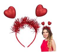 IWOWHERO 2pcs Heart Headband Cupid for Women Lightweight Party Headband Valentine for