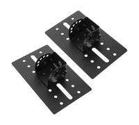 IWOWHERO 2PCS Heavy-duty Speaker Metal Mount Screw Rod Stand Adapter Adjustable Suspension Plate for Stable Installation Speaker Base Hanging Bracket for Home and Meeting Rooms