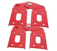 IWOWHERO 2Pcs Iron Attic Ladder Hinge Multifunctional Ladder Joint Connector Reliable Folding Step Parts for Easy Installation Lightweight Heavy Duty Step Accessories Red Hinge for Enhanced Style