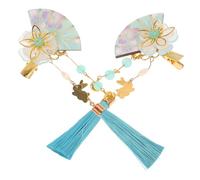 IWOWHERO 2pcs Japanese Kimono Flower Tassel Hair Clips Elegant Accessories for Women for Weddings Cosplay Festivals and Travel