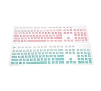 IWOWHERO 2PCS Laptop Keyboard Skin Cover Compatible with Dell Food-grade Silicone Protective Dustproof Keyboard Protector Water-resistant Reusable Printed Letters