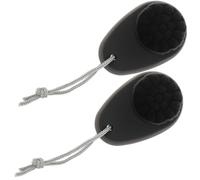 IWOWHERO 2pcs Manual Facial Cleansing Brush Double-Sided Soft Silicone Face Scrubber 3D Bristles for Gentle Household Face Wash and Exfoliation