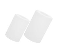 IWOWHERO 2pcs Milk White Cylinder Glass Lampshades E27 Base 90x130mm 100x150mm Frosted Explosion-Proof Lamp Covers for Table and Floor Lamps, Modern Glass Light Fixture Shades for Home and