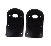 IWOWHERO 2pcs Motor Bracket Horizontal Mounting Bracket Aluminum DIY Gear Motor in Workshop Projects