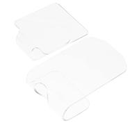 IWOWHERO 2pcs Nail Art Palette Acrylic Mixing Trays for Diy Manicure Display Makeup Portable Design