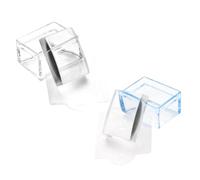 IWOWHERO 2pcs Nail Art Stamper for DIY Manicure Square Transparent Amp Blue Stampers Multi-purpose Nail Beauty Tool for Salon Amp Home Use Easy Design Transfer and Styles