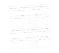 IWOWHERO 2pcs Nail Art Tool Storage Nail Art Pen Rack Eyelash Extensions Tweezers Stand Tweezer Organizer Lash Holder Salon Display Stand Showing Shelf Transparent