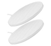IWOWHERO 2pcs Nail Dust Collector Filters for Manicure Machine Round Plastic Dust Removal Sheets Compatible Salon Vacuum Systems Easy to Replace