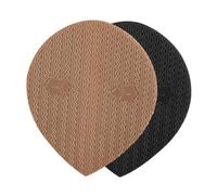 IWOWHERO 2Pcs Non-Slip Heel Protectors Shoe Sole Pads Wear-Resistant Sneaker Protective Patch Flexible Fit Anti-Skid Grips for Trainers and Shoes Black Small