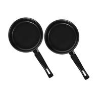 IWOWHERO 2pcs Non-Stick Mini Frying Pan Diameter Induction Compatible Cooking Pans for Omelettes Pancakes Steaks and Grilling at Home Restaurant