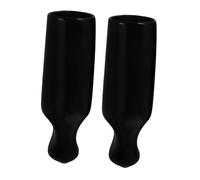 IWOWHERO 2pcs Oktoberfest Beer Tap Protective Covers Black Plastic Beer Faucet Plastic Covers Reusable Tap Caps to Keep Bar Tidy and Dust-free for Home Brewing