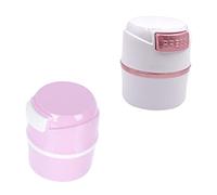 IWOWHERO 2pcs Organizer Storage Box Sealed Lid for Eyelash Glue Jars Bonding Glue Eyelash Extensions