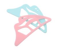 IWOWHERO 2pcs Reusable Silicone Eyeliner Shaper for Cat Eye Winged Looks Dual-function Eye Makeup Aid for Beginners Comfortable Fit Portable Travel-friendly Eyeliner Tool