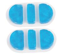 IWOWHERO 2pcs Reusable TPU Gel Ice Pack for Nose Bleeds Cold Compress Therapy Flexible Cooling Pad for Injuries and Relief Safe for All Ages Blue