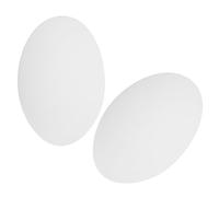 IWOWHERO 2pcs Round Lampshade Diffuser Acrylic Lamp Cover Diffuser 24.5cm 1mm Thick White for Drum Style Lampshades and Lamp Support Structures Soft Light and Hotel Reception Areas