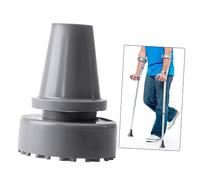 IWOWHERO 2pcs Rubber Tips for Crutches and Hiking Poles Grey Non Slip Protectors with Washer Inserts Alpenstock Accessories Preventing Metal Tip Wear Suitable for Walking Sticks and