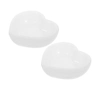 IWOWHERO 2pcs Silicone Heart Mold for Resin DIY Jewelry Tray Epoxy Resin Casting Heart Shaped Plate Versatile Use