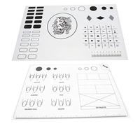 IWOWHERO 2Pcs Silicone Nail Stamping Mats for Manicure Nail Art Practice Soft Flexible Professional Manicure Tool and Salon Use