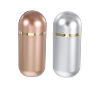 IWOWHERO 2pcs Small Pill Bottles Portable Medicine Organizer with Sealing Lid for Capsules and Powder Travel-Friendly Pill Holder for Home and Office Use