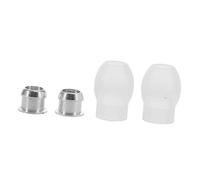 IWOWHERO 2pcs Soft Silicone Gourd Replacement Ear Tips for Stethoscope Noise Reduction Comfortable Medical Accessories