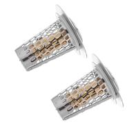 IWOWHERO 2PCS Stainless Steel Sink Drain Stopper Pop Up Hair Catcher Strainer for Wash Basin Bathroom Floor Drain Universal Push-Button