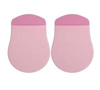 IWOWHERO 2pcs Stick-On Mouse Pouches - Laptop Mouse Holder Compact Carrying Sleeve with Reusable Adhesive for Computer, Laptop, Office, Home Pink