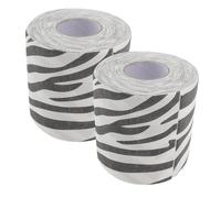 IWOWHERO 2pcs Textured Zebra Print Toilet Paper Fun Animal Patterned Bathroom Tissue for Modern Decor Soft Convenient Format Space Saving Essential for Daily Use