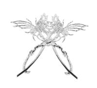 IWOWHERO 2pcs Unique Liquid Biochemical Butterfly Hair Clip Large Decorative Hairpin Metal Hair Stick for Women Retro Butterfly Clips