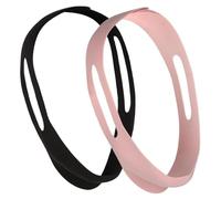 IWOWHERO 2Pcs Upgraded Anti-Snore Chin Strap Unisex Elastic Snoring for Comfortable Jaw Support Household Snoring Aid to Stop Mouth Breathing and Reduce Snore Noise