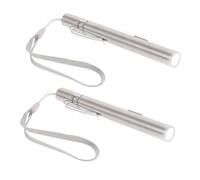 IWOWHERO 2pcs USB Rechargeable Medical LED Pen Light with White Light, Portable Hospital Pupil Lamp for Eye, Ear, Nose, and Throat Examination