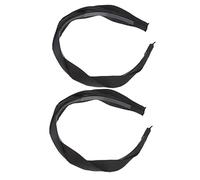 IWOWHERO 2Pcs Vintage Wide Cross Hairband for Women Stylish Twisted Headbands for Everyday Use Durable Elastic Hair Accessories Chic Colors present Occasion