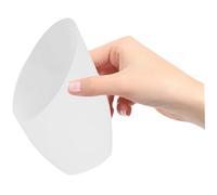 IWOWHERO 2Pcs White Plastic Inclined Head Lamp Shades for Table Hanging and Wall Lamps Frosted Horseshoe Design Easy to Install Suitable for Bedroom and Living Decor