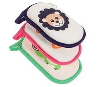 IWOWHERO 3 pcs Bath Sponge Cartoon Animal Bath Scrubber for Newborns Lightweight Compact Shower Body Scrubbers for Fun Relaxation
