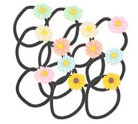 IWOWHERO 30pcs Elastic Daisy Flower Hair Ties for Women Floral Hair Bands for Stylish for Everyday Use and Special Occasions
