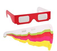 IWOWHERO 30pcs Glasses Colorful Flat Cardboard Frames Lightweight Eyewear for Birthday Party Classroom Rewards and Movies
