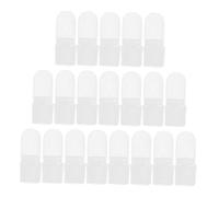 IWOWHERO 30Pcs Nail Polish Varnish Protector with Practical Design White Plastic Manicure Finger Shield Easy to Use for DIY Nail Art