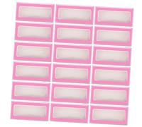 IWOWHERO 30pcs Paper Eyelash Storage Box Fluorescent Pink Laser Cardboard Empty False Eyelash Organizer for Makeup Artists and Personal Use