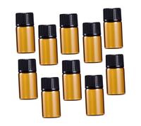 IWOWHERO 30pcs Quality Material Mini Glass Oil Bottles Essential Oils Perfume Bottles Sleek Caps