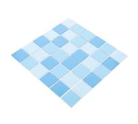 IWOWHERO 36pcs Ceramic Pool Tiles Blue Mosaic Tiles for Swimming Pool Kitchen Backsplash Decorative Wall Durable Smooth Surface
