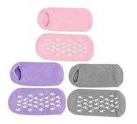 IWOWHERO 3pairs Moisturizing Gel Socks for Women Spa Socks for Foot Care Cotton and Elastic