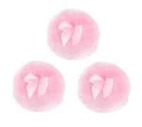 IWOWHERO 3pc Powder Puff for Talcum and Prickly Heat and Comfortable Design Bowknot Adult Use for Daily Body Care