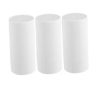 IWOWHERO 3pcs 30g Refillable Deodorant Roll-on Tubes White Plastic Balm Stick Containers for Travel Diy Solid Lotion Applicator Holders