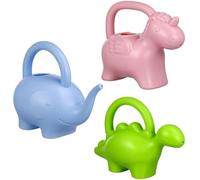 IWOWHERO 3pcs Animal Shaped Watering Cans for Plastic Unicorn Elephant Dinosaur Pots for Indoor Outdoor Gardening Cute Novelty Watering Kettles for Plants