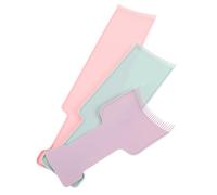 IWOWHERO 3pcs Balayage Highlighting Boards Hair Dye Paddle Set with Small Purple, Medium Green, Large Pink Foiling Boards for Salon Hair Coloring and Highlighting