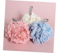 IWOWHERO 3Pcs Bath Mesh Sponge Balls Exfoliating Shower Poufs for Men Women Soft Lace Body Scrubbers for Skin Cleansing and Oil Removal Bathroom Bathing Accessories for All Ages