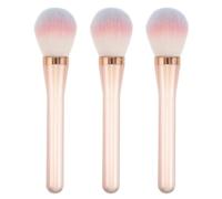 IWOWHERO 3pcs Colorful Contour Brush for Blush and Loose Synthetic Bristles for Precise Facial Highlighting and Nose Contouring Portable Cosmetic Makeup Tool with Ergonomic