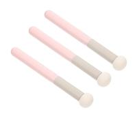 IWOWHERO 3Pcs Concealer Sponge Brush with Handle for Women High-density Round Head Makeup Applicators Dual-use Dry and Wet Blending Sponges for Foundation and Concealer